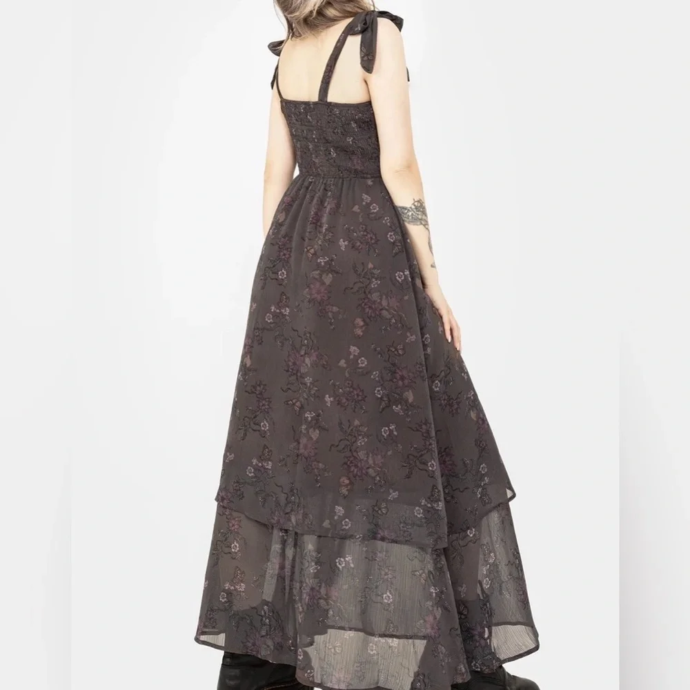 Disturbia Arnora Tiered Shirred Bodice Maxi Dress - Picture 12 of 12